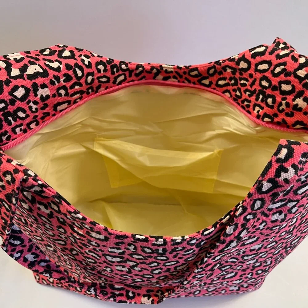 Leopard Print/ Animal Print / Pink/ Black/ White Tote Bag - XL - NWT